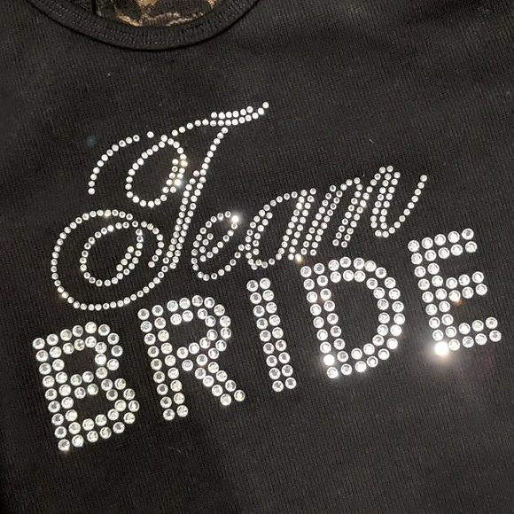 David's Bridal Team Bride Blingy Tank Top New L - Picture 2 of 6